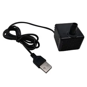 Ultrastille Mini Dc/Usb Waterpomp Met Led Licht 5V/6V 0.1-5W 30-180L/H Lift 200Cm Dompelpompen Fontein Aquarium Waterpomp