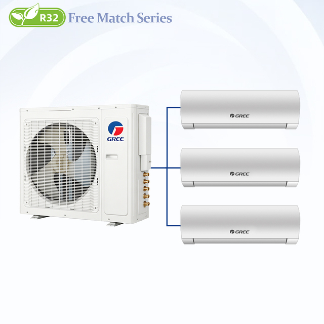 GREE 1.5Ton 18000btu Smart Split Air Conditioner with Heat Pump 24000BTU Inverter AC for Villa/Commercial Ductless HVAC