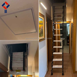 บันไดห้องใต้หลังคาแบบสั่งทำจากโรงงาน บันไดห้องใต้หลังคาแบบยืดหดได้ บันไดเพดานแบบพับเก็บได้ บันไดห้องใต้หลังคาแบบดึงลง บันไดห้องใต้หลังคาไฟฟ้า - Product Image 6