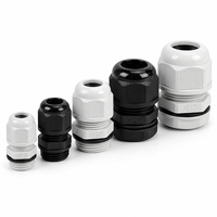 Prensaestopas de nailon 6 de color personalizado, IP68, UL94 V2, CE, RoHS, PG21, para gabinetes de comunicación, fabricante OEM