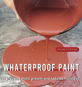 Solution d'étanchéité durable pour toitures en caoutchouc rouge, peinture imperméable pour gouttières en ciment à bon <span class=keywords><strong>prix</strong></span> - Product Image 2