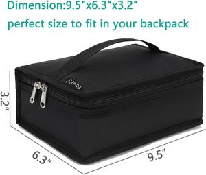 <span class=keywords><strong>Petite</strong></span> boîte à lunch isotherme sac <span class=keywords><strong>souple</strong></span> portable Mini glacière thermique <span class=keywords><strong>repas</strong></span> fourre-tout Kit avec poignée <span class=keywords><strong>pour</strong></span> le travail et l'école - Product Image 4