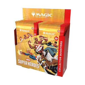 Vente en gros de Magic: the Gathering |   Boîte de collection de cartes à collectionner <span class=keywords><strong>Marvel</strong></span> <span class=keywords><strong>Super</strong></span> Heroes Collector Booster Box pour jouets et cadeaux - Product Image 1