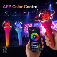 Lumière de concert LED 2.4G à télécommande Bluetooth avec application, nouveau design, cœur personnalisable, acrylique lumineux, marchandise pour fans d'idoles Kpop
