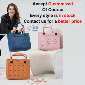 กระเป๋าใส่ของชายหาดทำจากซิลิโคนขนาดเล็ก XL ขนาดใหญ่กันน้ำได้สำหรับเด็กฤดูร้อน - Product Image 4