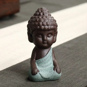Statuetta di <span class=keywords><strong>Buddha</strong></span> in Ceramica Colorata, Piccola e Carina, per Decorazione o Regalo. - Product Image 5