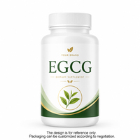 Mélange de flavonoïdes botaniques en capsules avec extrait de thé vert EGCG, extrait de grains de café vert, inuline, extrait de champignons