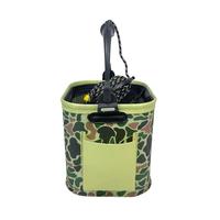 Seau à appâts de pêche pliable en EVA, imperméable, léger, 10-15L, portable, multifonctionnel, avec design unisexe pour leurres vivants