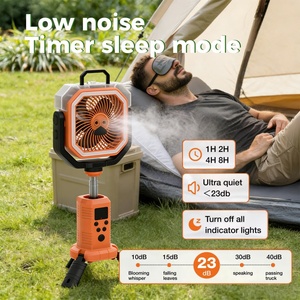 Ventilador de Aire Refrigerante con Control Remoto de 4 Velocidades, Portátil, 20000mAh, Ventilador de Mesa para Camping, Banco de Energía, Recargable, Ventilador de Camping para Exteriores - Product Image 5