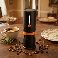 Portable Électrique Moulin À Café En Alliage D'aluminium Lame USB Rechargeable Mini Grain De Café Rectifieuse OEM Approvisionnement D'usine