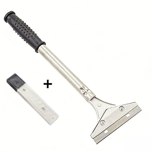 CTMT015 Grattoir multifonction, lames remplaçables, idéal pour l'élimination <span class=keywords><strong>de</strong></span> la colle sur les sols et le verre, <span class=keywords><strong>outil</strong></span> <span class=keywords><strong>de</strong></span> nettoyage pour la construction - Product Image 1