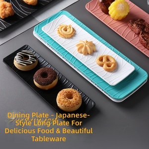 High Quality Lightweight 24*7.5cm Dining Dessert <b>Plate</b> with Solid Color, Suitable for Storing <b>Snacks</b>, Desserts, Fruits <b>Plates</b> - Product Image 4