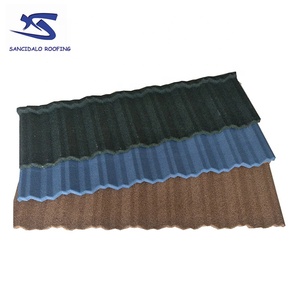 Tuiles de toiture métalliques revêtues de pierre à prix d'usine, haute résistance à la corrosion pour les zones côtières, Amérique latine, <span class=keywords><strong>immobilier</strong></span> - Product Image 3