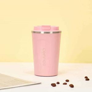 Simple 304 Stainless Steel <b>Coffee</b> Mug Portable Car Thermos Business Office Gift Dual-Drink Mug - Product Image 5
