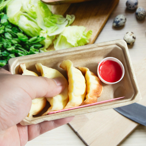 Safe & Soft Plastic <b>Mini</b> Gyoza Squishy Toy Set-Realistic Japanese Pan-Fried Dumpling Stress Reliever for Office <b>Desk</b> Unisex - Product Image 2