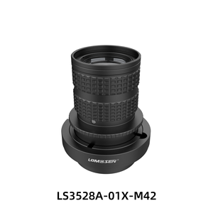 Lente Lomosen LS3528A-01X-M42 4K con Aumento de 0.1X, Lente de Línea de 32 mm con Distancia Focal Efectiva de 35 mm y Distancia de Trabajo de 350 mm, Múltiples Puertos para Lentes - Product Image 1