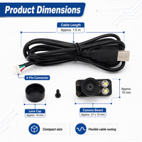 Kamera USB Pengganti untuk Printer 3D Anycubic Kobra 3 K3C K3M 1080P Webcam Bare Board UVC Plug and Play Monitor Jarak Jauh