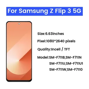 <span class=keywords><strong>Pantalla</strong></span> LCD para Teléfono Móvil <span class=keywords><strong>Samsung</strong></span> <span class=keywords><strong>Z</strong></span> <span class=keywords><strong>Flip</strong></span> 3 5G SM-F711 SM-F7110 SM-F711B, Repuesto de <span class=keywords><strong>Pantalla</strong></span> Táctil Digitalizadora - Product Image 1