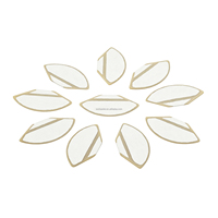 Fabricant de composants piézoélectriques, plaque piézoélectrique en céramique en forme d'éventail, PZT 5A, cristal piézoélectrique à ultrasons