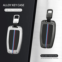 Coque d'accessoires de voiture en alliage de zinc de style chaud avec porte-clés pour clé