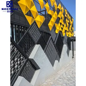 Modern Design 3D Exterior Wall Decoration Metal Aluminum Panel Cladding For Hotel Facade Popular For Outdoor Projects
