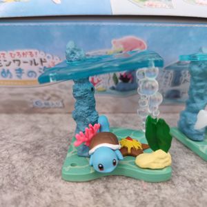 Caja Sorpresa Pokemoned Re-ment World Shining Sea, Figura de Acción Popplio, Squirtle, <span class=keywords><strong>Vaporeon</strong></span>, Juguetes de PVC Pokemoned para Niños, Regalo, Decoración del Hogar - Product Image 2