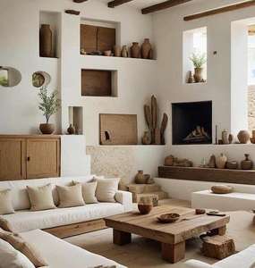 Sofá de Tela y Madera Sólida Estilo Spartan AJJ-M42 para Habitaciones de Hotel, Resort o Casa de Huéspedes - Product Image 6