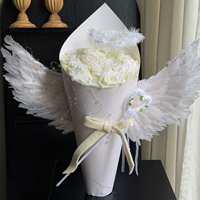 Ailes d'ange pour fleurs, accessoires de décoration de bouquets, accessoires de spectacle, fournitures pour fêtes d'Halloween