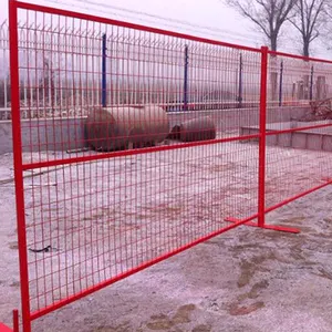 Paneles de valla temporal de PVC galvanizado para Canadá, Gran oferta, cerca de piscina, puerta de valla temporal