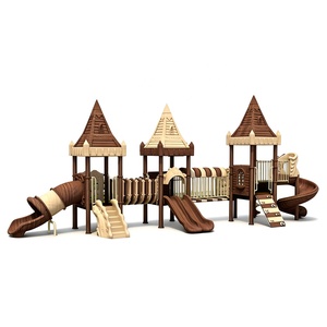 Parque Infantil Exterior Certificado CE EN1176 <span class=keywords><strong>con</strong></span> Tobogán y Estructura de Escalada para Zona Acuática Infantil - Product Image 6