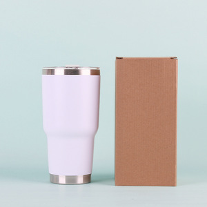 Gobelet isotherme personnalisé de 30 oz en acier inoxydable 304 à double paroi, sous vide, anti-fuite, sans BPA, durable, maintient au chaud pendant 6 à 12 heures - Product Image 5