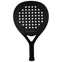 Raquettes de padel en fibre de carbone personnalisées 3K 12K 18K avec logo personnalisé et grip en PU