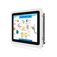 15 inç su geçirmez IP65 duvar montaj sağlam rs485 rs232 endüstriyel ekran hepsi bir gömülü tablet dokunmatik Panel PC/monitörler