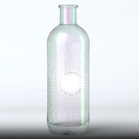Bouteilles en verre cristal sur mesure de haute qualité de 750 ml pour liqueur XO, vodka et whisky avec bouchons en liège, livrées en coffret