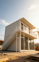 Casa Contenedor Prefabricada, Moderna, Modular, para Oficina, Centro Comercial, Hotel, Hermosa, Duradera, Impermeable, Resistente al Fuego