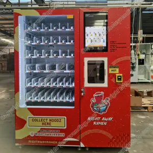 2023 most popular milk tea coffee cup noodles vending machine with automatic hot water