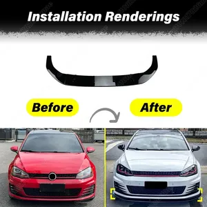 Pour Golf 7 MK7 R Rline 2013 2014 2015 2016, kit d'accessoires extérieurs pour spoiler de pare-chocs avant automobile - Product Image 2