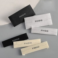 Étiquettes de vêtements personnalisées en usine, étiquettes de logo personnalisées haut de gamme, étiquettes imprimées en satin tissé pour vêtements
