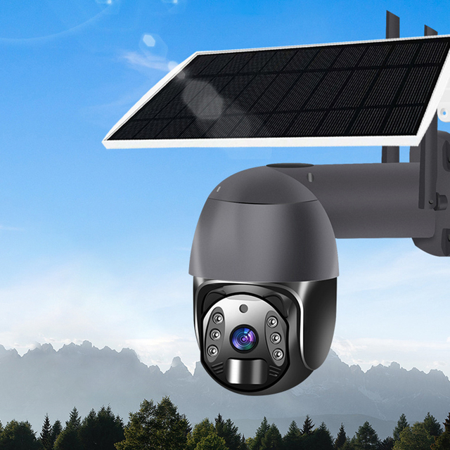 Low-Power Consumption Solar & Battery Powered Outdoor PTZ Camera with Night Vision WiFi/4G Waterproof TuyaSmart App