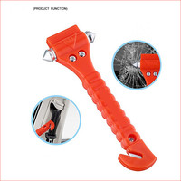 High Quality Seat Belt Cutter Safety Hammer with Belt Cutter Emergency Tool Car Glass Breaker