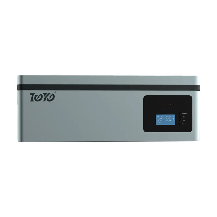 TOYO Storage Energy 48V 51,2 V Tipo apilado 51V 100ah batería para sistema de almacenamiento de energía solar
