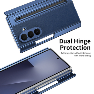 Étui de téléphone pliable à trois volets avec <span class=keywords><strong>protection</strong></span> double charnière et emplacement pour stylo pour Samsung Galaxy Z Étui pliable à trois volets - Product Image 5