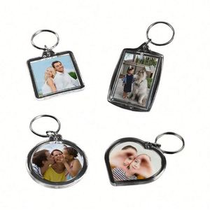 Wholesale Transparent Mini Photo <b>Frame</b> Picture Collecting Keychain Custom Irregular Shape Portable Keyholder with Photo - Product Image 6