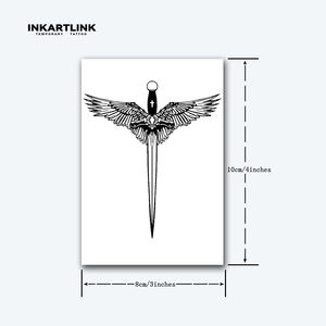 <span class=keywords><strong>Tatuaje</strong></span> Temporal Semipermanente <span class=keywords><strong>de</strong></span> Espada con Alas Realistas, Larga Duración <span class=keywords><strong>de</strong></span> 2 Semanas (15 Días), Arte Corporal para Hombres y Mujeres, <span class=keywords><strong>Espalda</strong></span> - Product Image 4