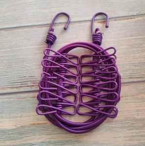 Tendedero de Ropa Retráctil de Metal Portátil para Viajes al Aire Libre con 12 Pinzas para Secar Ropa, Camping - Product Image 4