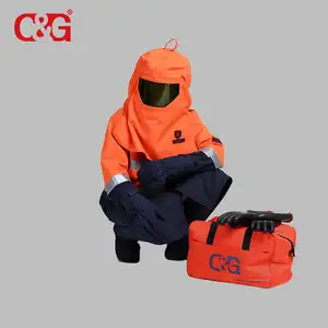 Di sicurezza Produttore Elettrico Proteggere Suit Abbigliamento Arc Flash Vestito di Protezione hrc4 55cal