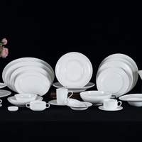 Assiettes de table en céramique, assiettes de présentation, vaisselle de luxe en porcelaine fine pour banquets, vaisselle de haute qualité pour l'Asie centrale