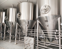 Cuves de fermentation coniques de 2000 l pour la fabrication de bière, équipement de brassage commercial