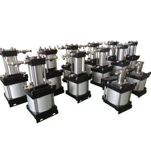 Penguat Gas Hidrogen Tekanan Tinggi, Pompa Silinder Hidrolis Pneumatik Pendorong Otomatis 30 Tahun Rasio 100:1 Pabrik - Product Image 3