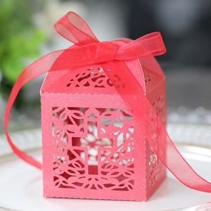 Cajas <span class=keywords><strong>de</strong></span> Regalo Hstyle para <span class=keywords><strong>Bautizo</strong></span>, Cajas con Cruz Cortada a Láser y Cintas para Baby Shower, Bautismo, Bodas y Decoraciones <span class=keywords><strong>de</strong></span> Fiesta HS1792 - Product Image 5